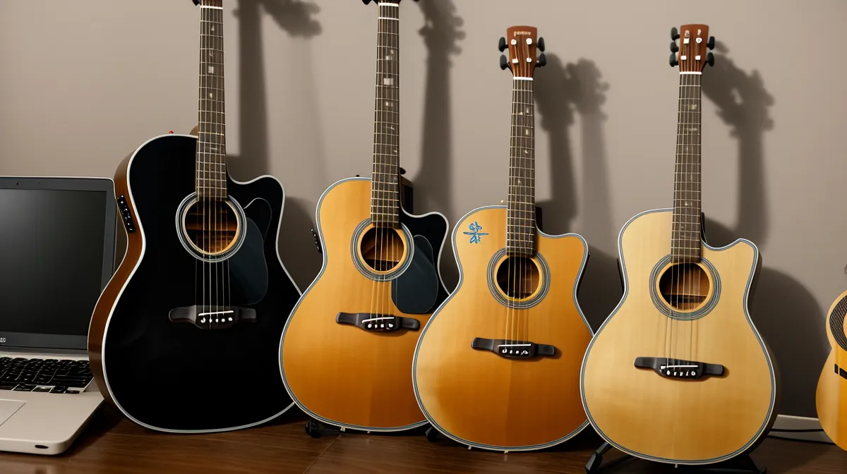 Online-Gitarrenkurs für die ganze Familie: Vater und Kind üben gemeinsam mit dem Abo