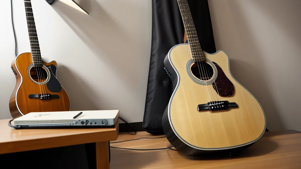 Detailaufnahme eines Gitarrenhalses zur Veranschaulichung von Verarbeitungsqualität und Saitenlage.