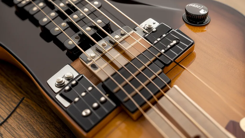Detailansicht eines Gitarrengriffbretts mit einer Hand bei Dehnübungen.