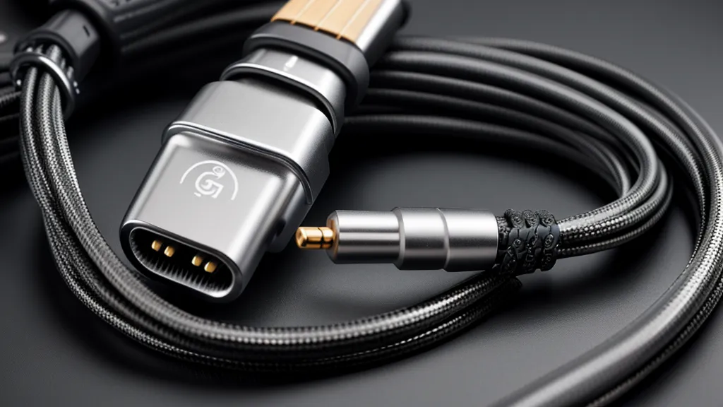 Nahaufnahme eines 6,35 mm Klinkensteckers, der in ein Audio-Interface gesteckt wird.