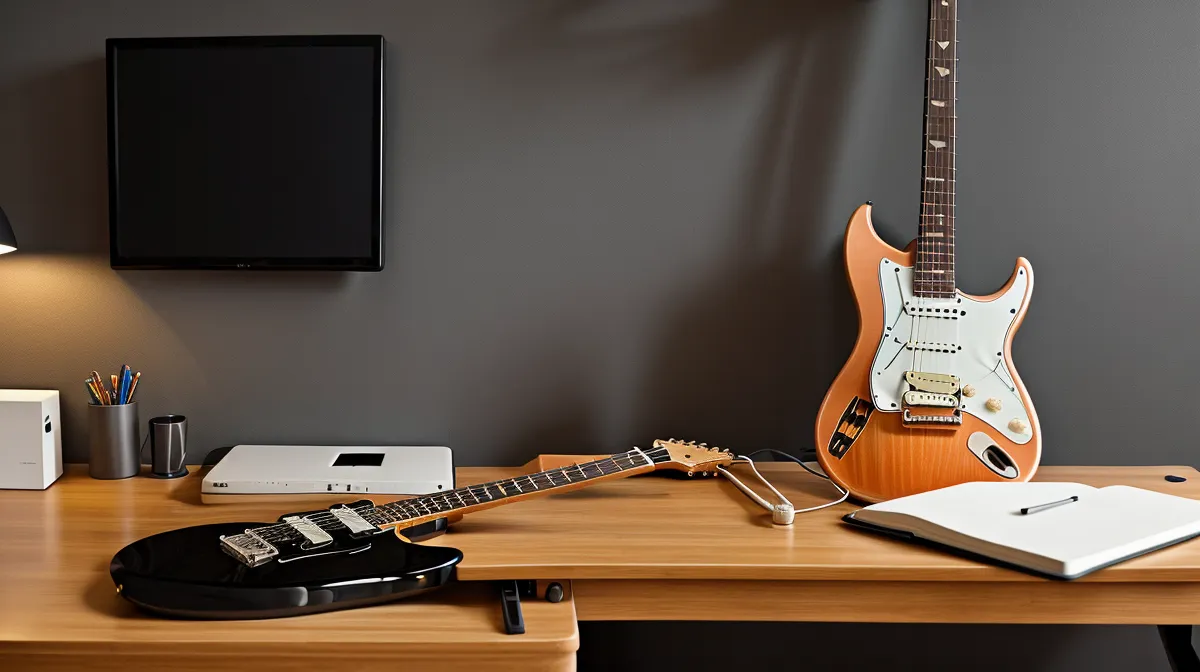 Gitarre lernen im Home Office: Wie Online-Kurse in den Arbeitsalltag passen