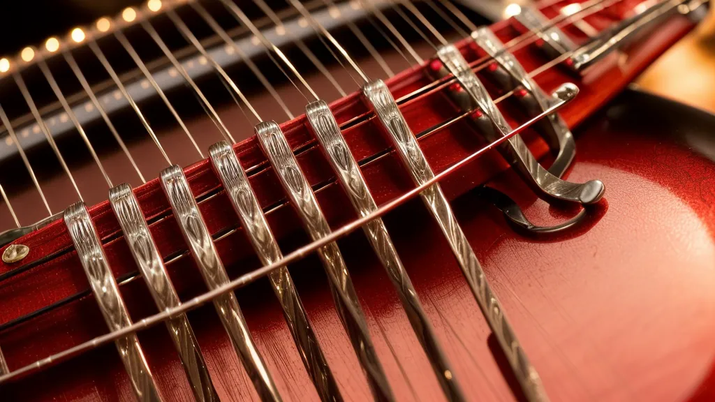 Nahaufnahme von Fingern auf E-Gitarren-Saiten während einer Übungseinheit