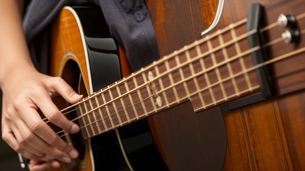 Pflege des Gitarrengriffbretts mit Zitronenöl für eine bessere Haptik