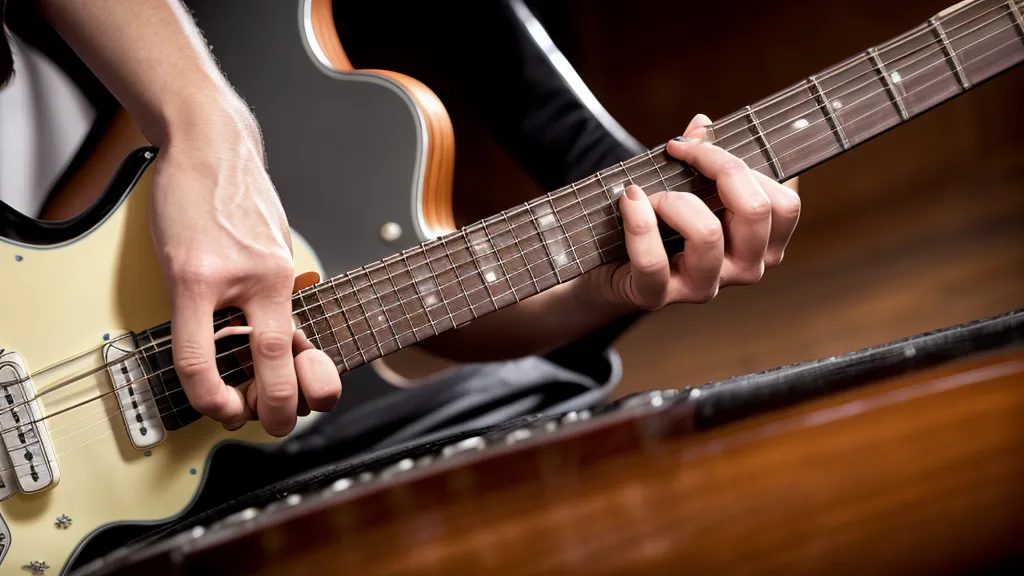 Barree-Griff entspannt gegriffen nach dem Umstieg auf die E-Gitarre